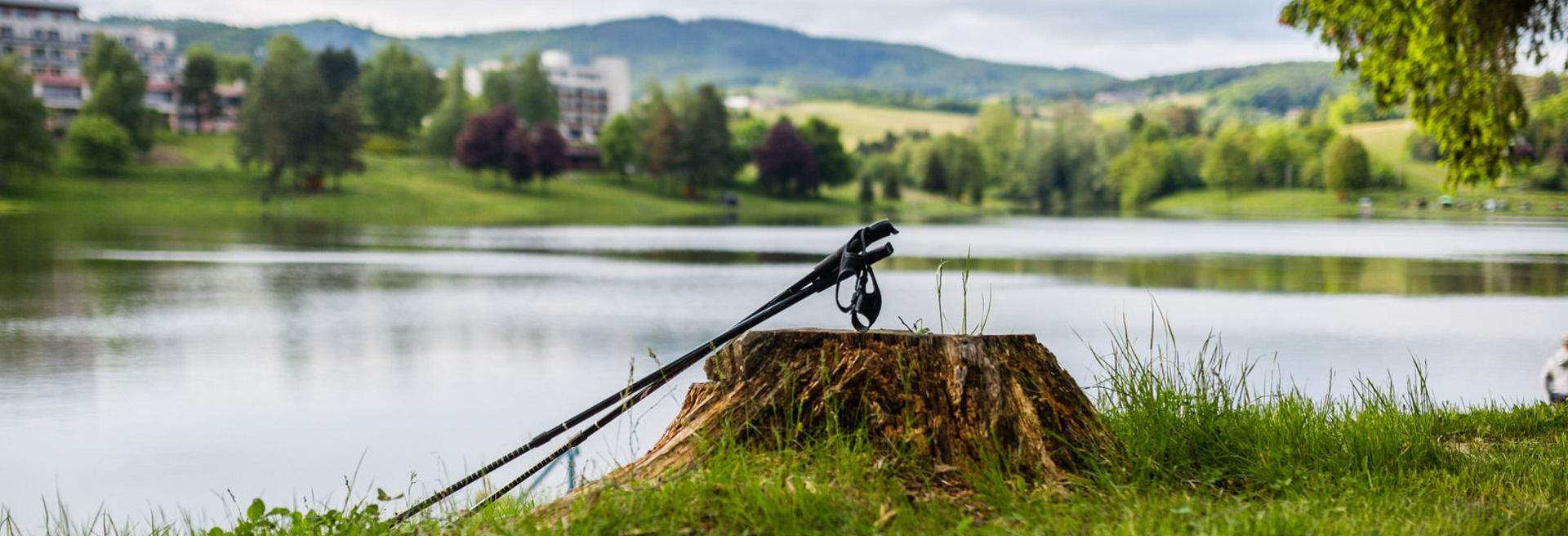 Přehrada Pozlovice - nordic walking v lázních Luhačovice